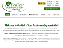 Tablet Screenshot of ecotechovencleaning.co.uk
